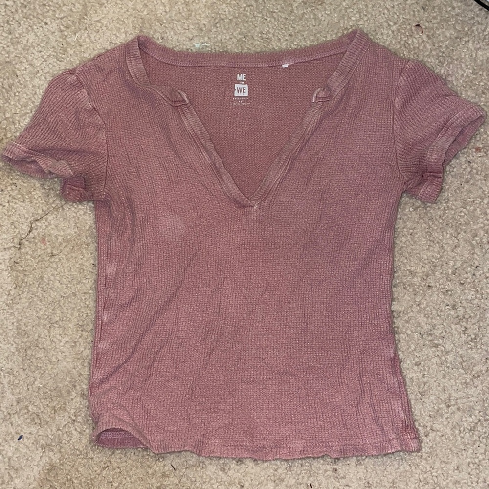 Pink crop top